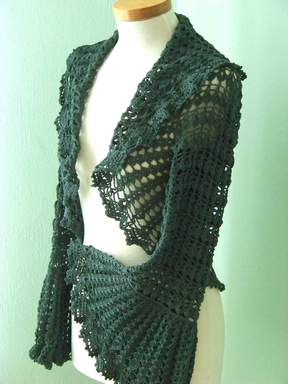 Crochet Shrug | Shrug Jacket | Shrug Sweater | Black Shoulder Shrugs
