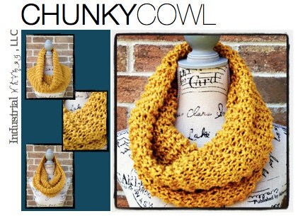 circle scarf knitting pattern on Etsy, a global handmade and