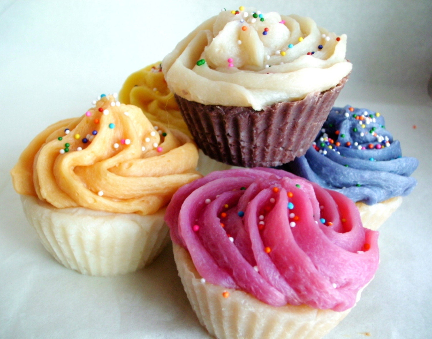 1 Dozen Cupcake Soaps - Hot Process Soap From Scratch