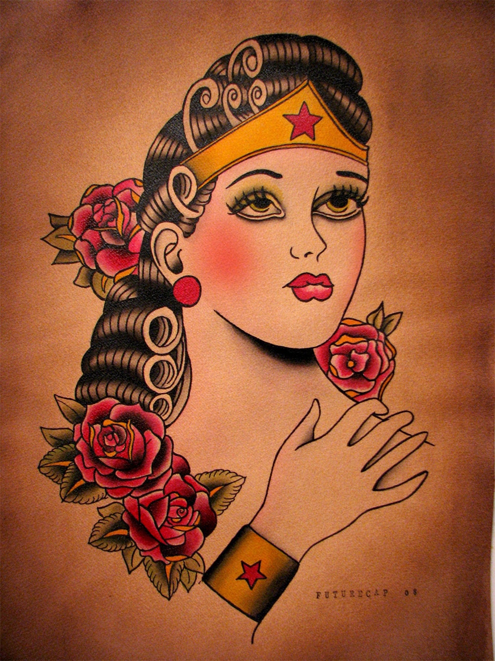 Vintage Woman Tattoo