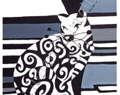 Greeting Card from Original Acrylic Painting entitled Felicity, 5x7 inch - 10 CARDS