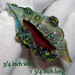 Beau Hawn Lampwork boro bead pendant GLASSADDICT borosilicate SHELL Pendant