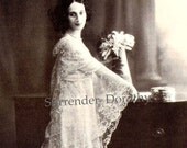 Anna Pavlova In White Russian Ballerina Portrait Photo Illustration Edwardian Black and White Classic Print To Frame