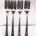 Dessert Seafood Forks Romford Pattern Oneida Fancy Silver Plated Set Of Four 1939 Art Deco