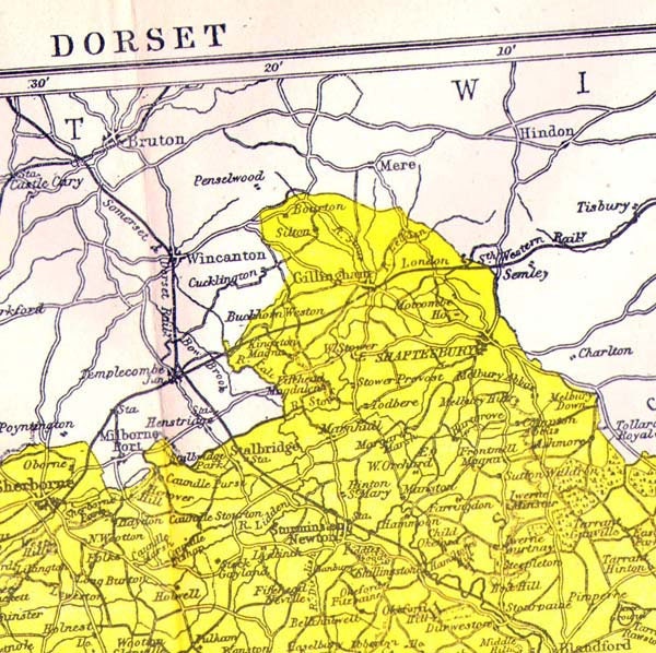 dorset england map