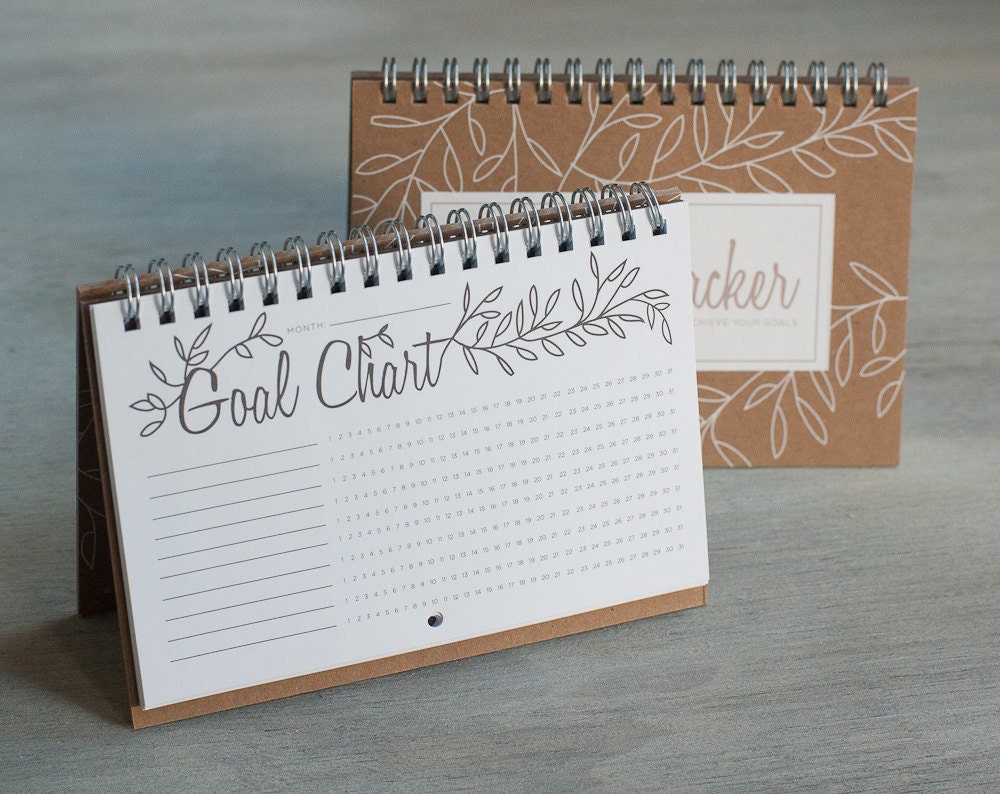 Spiral Bound Kraft Goal Keeping Notebook