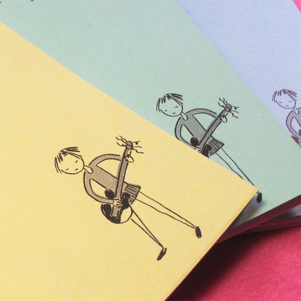 Guitar Girl Notepad