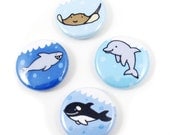 Life Aquatic Button Set