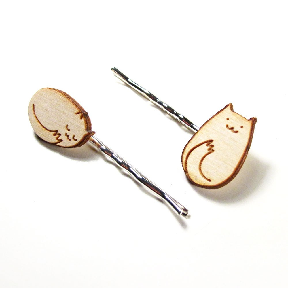 Itty Bitty Kitty Hairpins