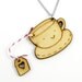 Tea Time Wood Charm Necklace Raspberry Flavor