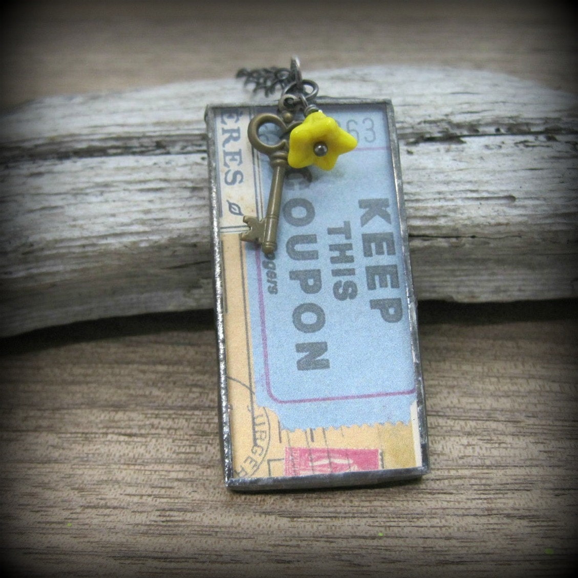 Two Sided Stained Glass Pendant