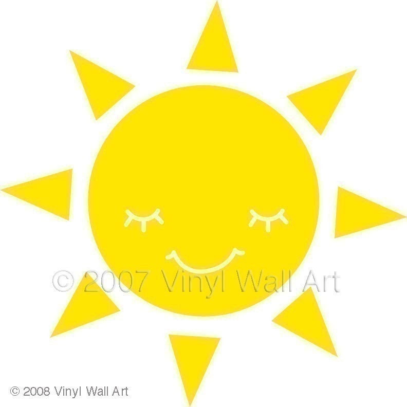 Vinyl Wall Decal Sun MEDUM