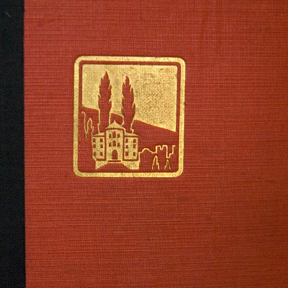 Vintage Book Upcycled Journal, Italy