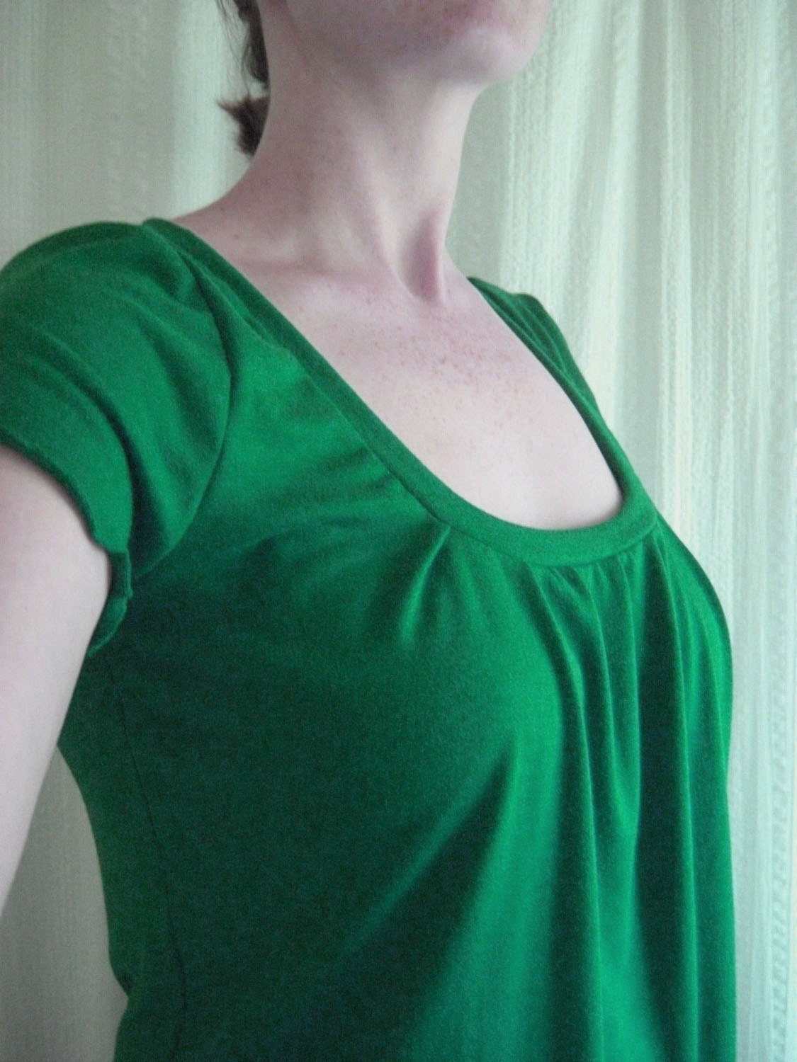 Womens Short Sleeve Tshirt - Emerald Green - Made to Order in your size and color