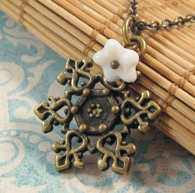 Winter's Flower. Necklace