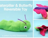 Caterpillar and Butterfly Reversible Toy - PDF Sewing Pattern