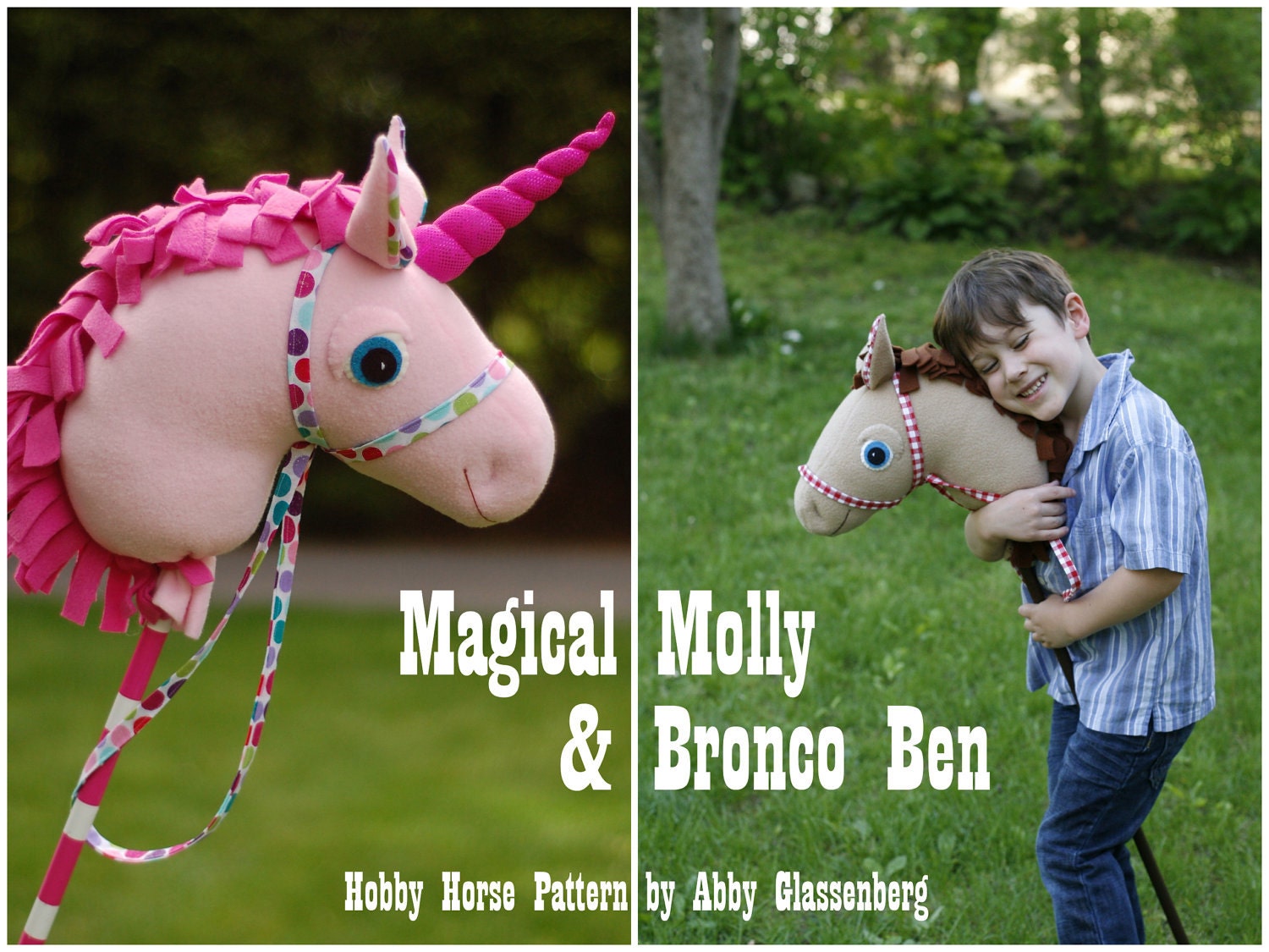 Magical Molly and Bronco Ben Hobby Horse PDF Sewing Pattern