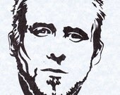 Ryan Gosling Print Gocco Postcard