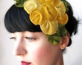 Rosette Fascinator - The Canary