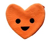 Zipper Pouch - Heart Zip Poche (Tangy Orange)