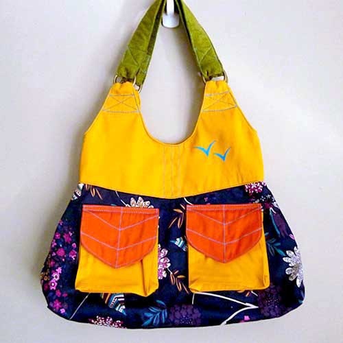 Shoulder Bag - The Petiole Shoulder Bag (Midnight Purple Dreams)