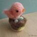 Mama Bird and Nest - Pink
