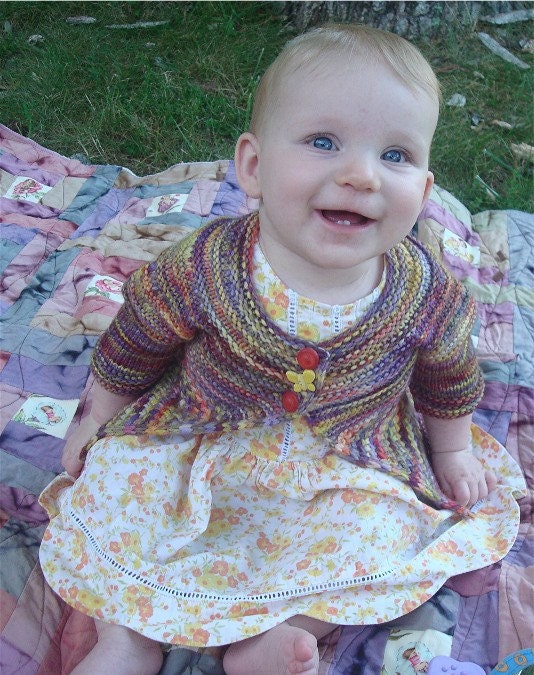 Love Me Tender Baby Cardigan Cute Knitting Pattern Sweater Kids to 8 years