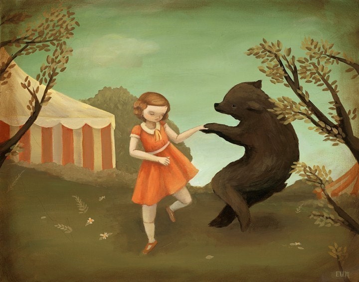 Bear Dance Print 14x11