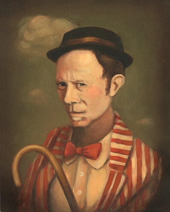 Carnival and Circus Art from The Black Apple  - Tom the Barker Print 8x10