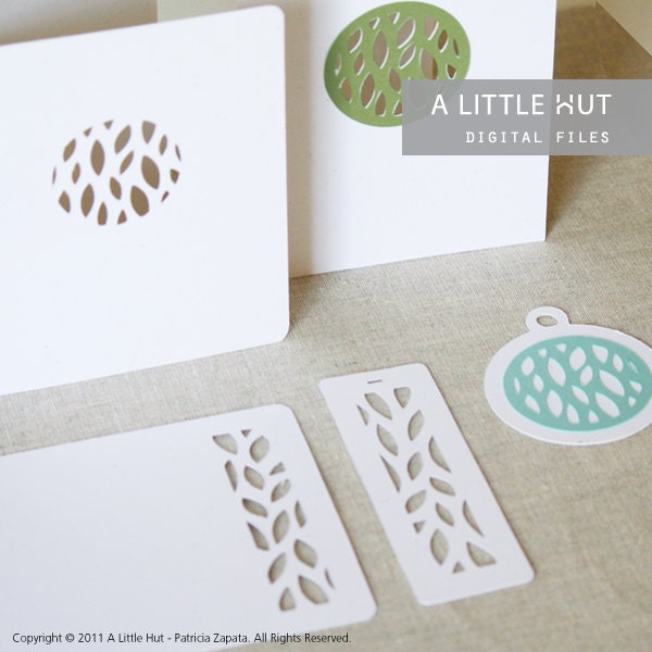 Pods Stationery - SVG, DXF, PDF files for digital cutters