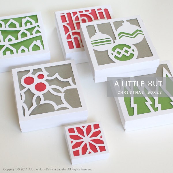 Christmas Paper Quilt - svg, dxf & pdf