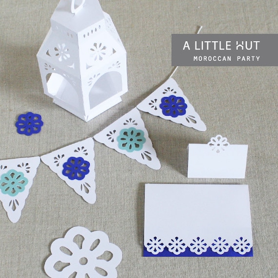 Moroccan inspired party set - DXF and SVG cutting files