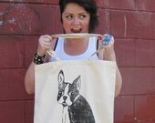 Boston Terrier Canvas Tote - FREE Shipping