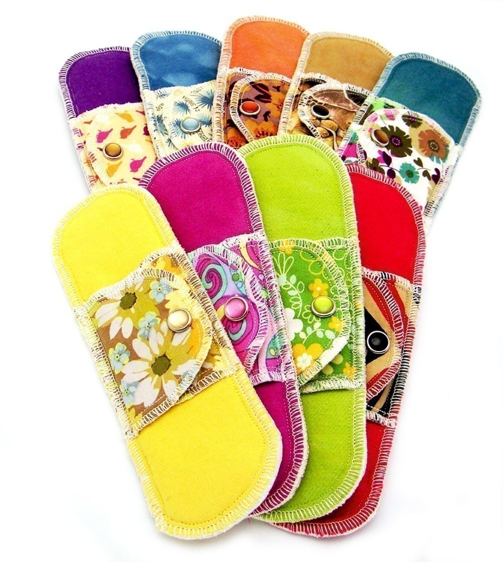 9 Moonpads Organic Reusable Menstrual Pads FREE shipping in USA