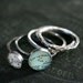 turquoise stack rings - maps and vintage dictionary