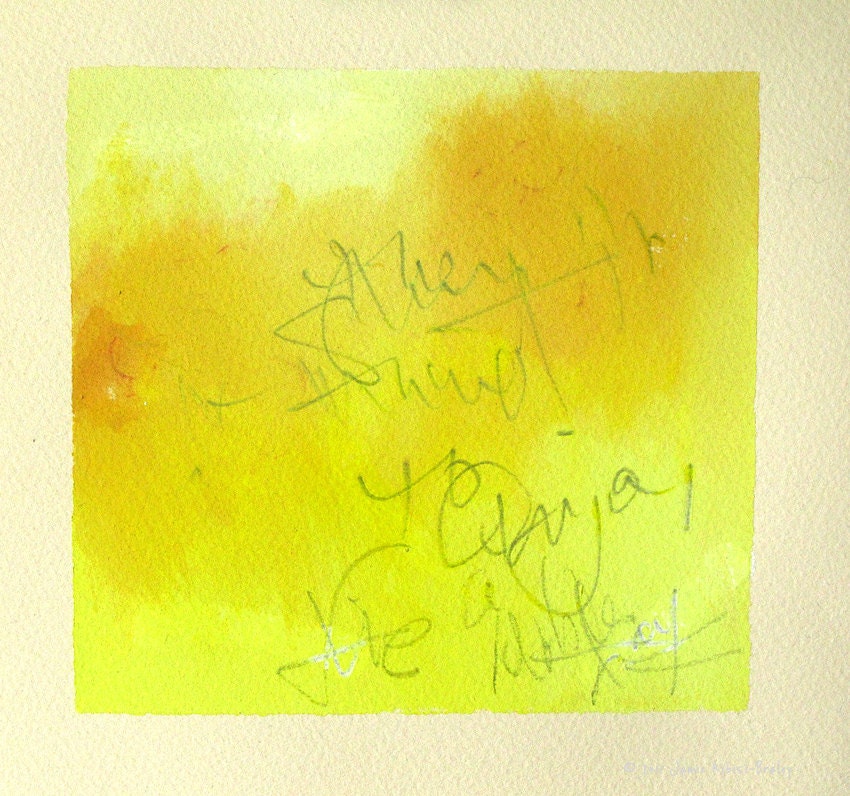 Enjoy the Day casein painting on paper