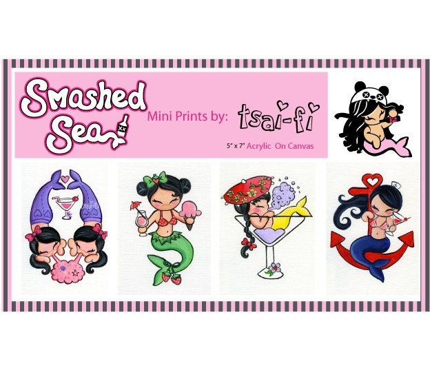 Smashed Sea Mini Print Set 1
