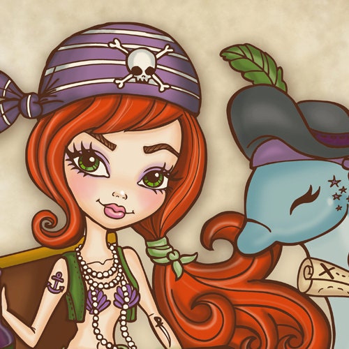 Dolphin's Treasure Print