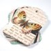 Gift Tags - set of 20 - Butterfly Botanical mix - hand punched paper tags