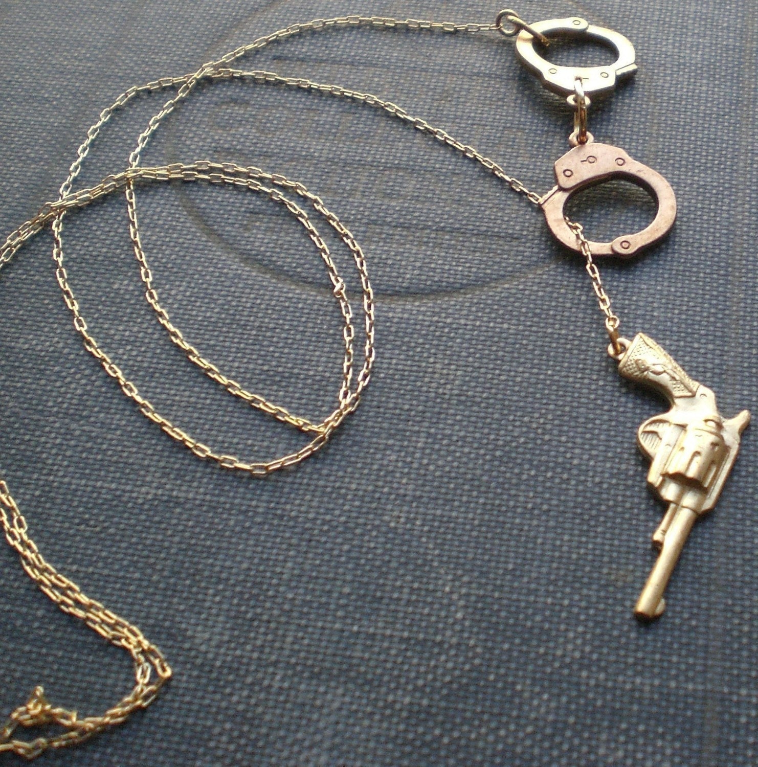 Handcuff Gun Necklace The Outlaw Lariat