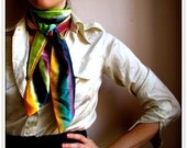 SALE Watercolor Silk Scarf
