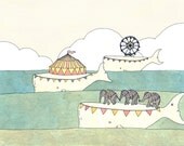 Traveling Circus 8x10 print