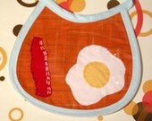 bacon and eggs bib
