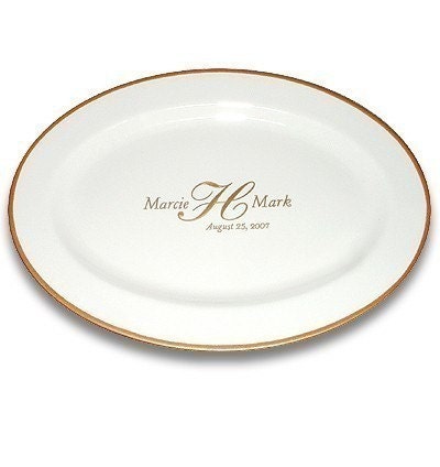 Custom Monogram Wedding Signature Platter