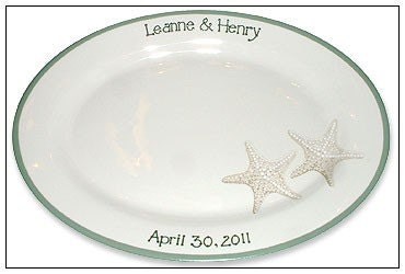 Starfish Beach Wedding Guest Signature Platter