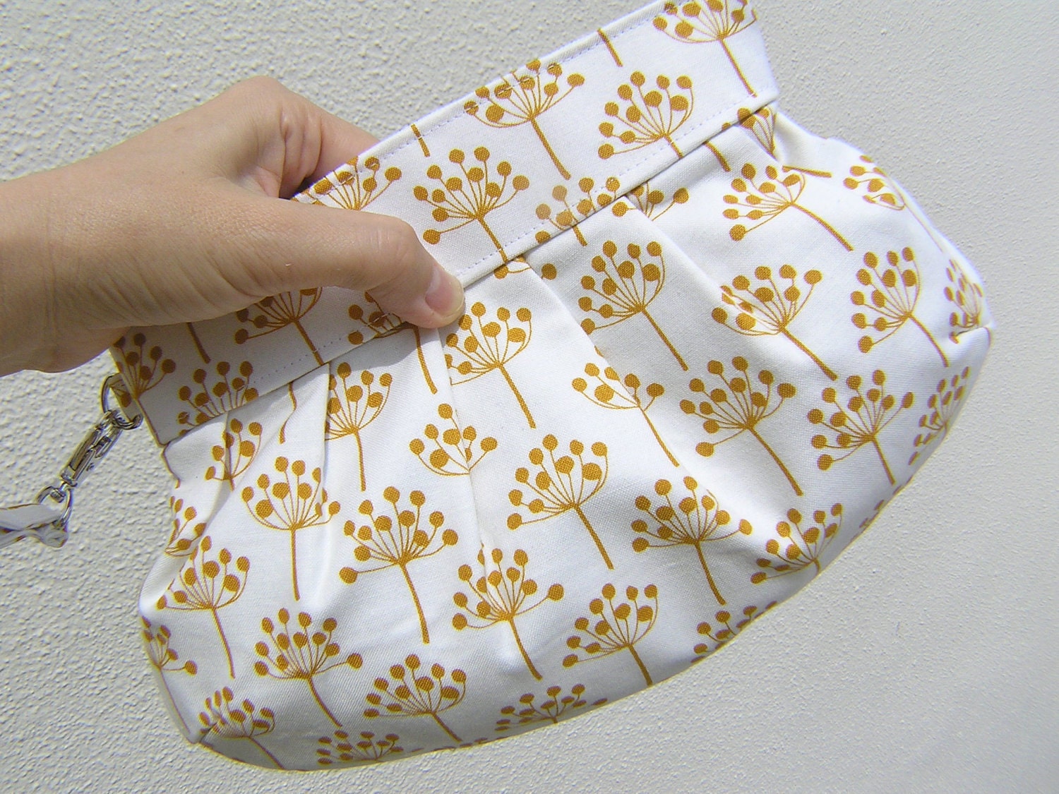 BRIDESMAIDS GIFT, Janbag Wristlet, custom made, bridal, gift pouch, wedding - Little Florine