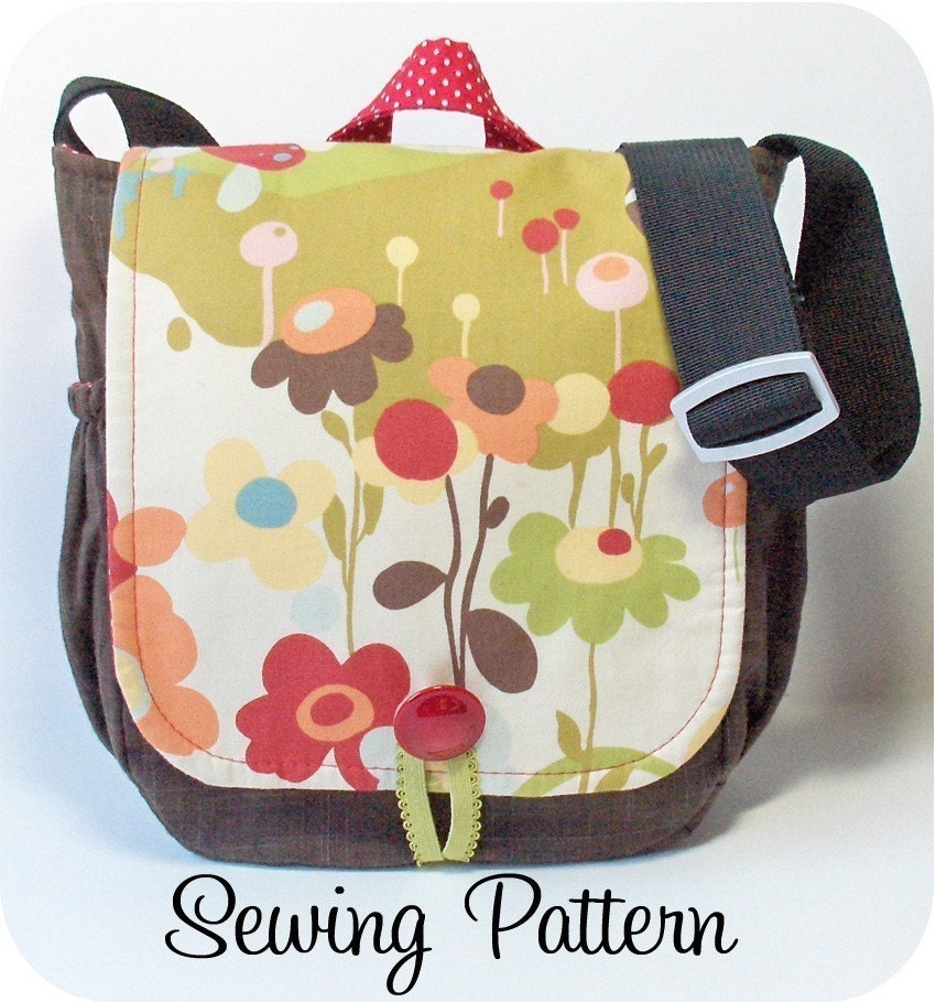 Messenger Bag PDF Sewing Pattern by michellepatterns on Etsy