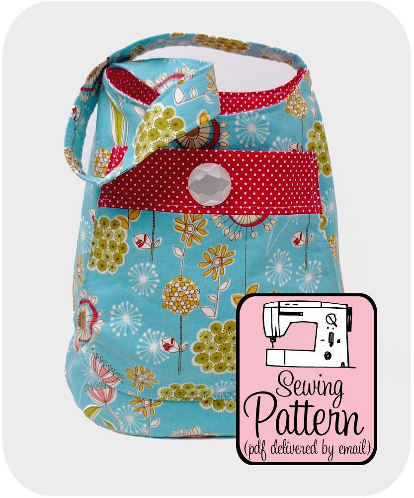 Bucket Bag Sewing Pattern - PDF (Email Delivery) - Tutorial to Make the Bag Yourself