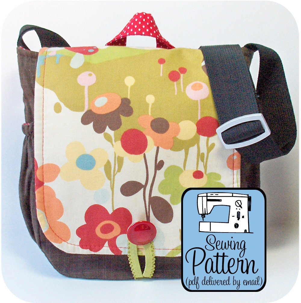 SALE ends today Messenger Bag Sewing Pattern by michellepatterns