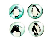 Penguin Magnet Set Fridge magnets by boygirlparty Penguin art magnet penguin glass magnet